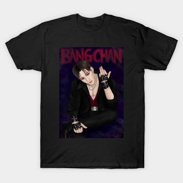 BANG CHAN from Stray Kids by Keat T-Shirt by Elinor Keat